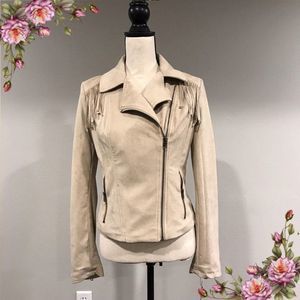 Soft Tan Suede Fringed Western/ Boho Jacket